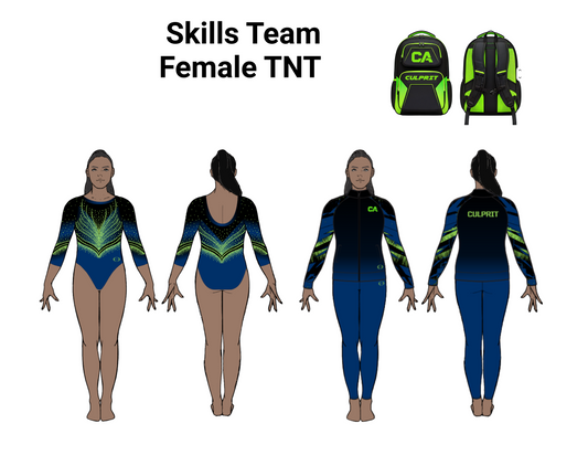 TNT - SKILLS TEAM- Female Apparel Package WITH COMP LEO